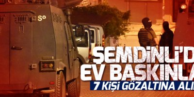 Şemdinli'de 7 kişi gözaltına alındı