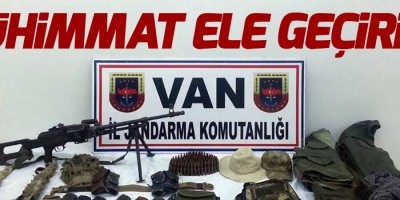 Van’da mühimmat ele geçirildi