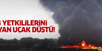 AB çalışanlarını taşıyan uçak düştü