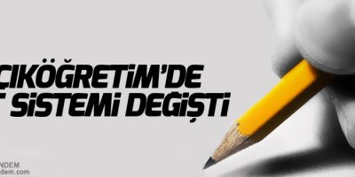 Açıköğretim'de not sistemi değişti