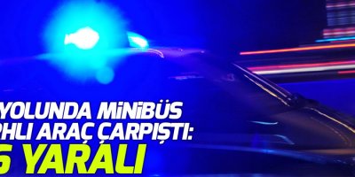 Van yolunda minibüs ile zırhlı araç çarpıştı: 6 yaralı
