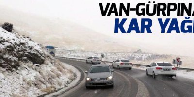 Van-Gürpınar'a kar yağdı
