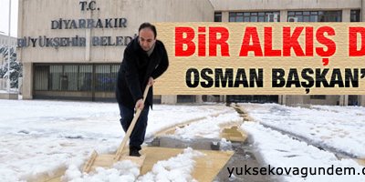 Baydemir'in 12 saatlik kar nöbeti