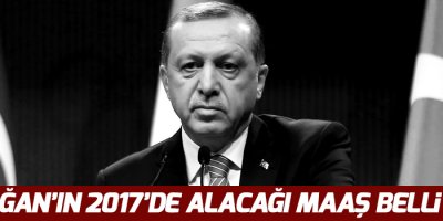 Erdoğan'ın 2017'de alacağı maaş belli oldu