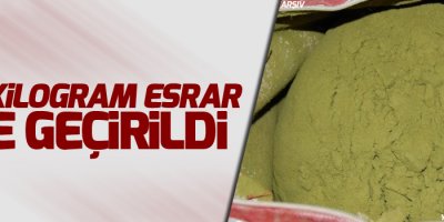 327 kilogram esrar ele geçirildi