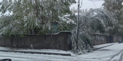Çaldıran’da kar yağışı