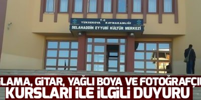 Selahaddin Eyyubi kültür merkezi'nden duyuru
