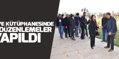 Başkan, Belediye kütüphanesini ziyaret etti