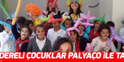 Esendereli çocuklar palyaço ile tanıştı