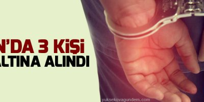Van'da 3 kişi gözaltına alındı