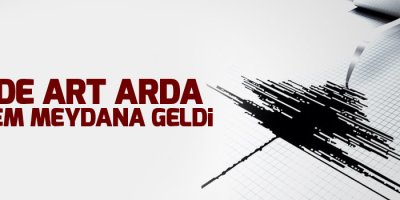 3 ilde art arda deprem