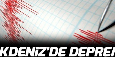 Akdeniz'de deprem