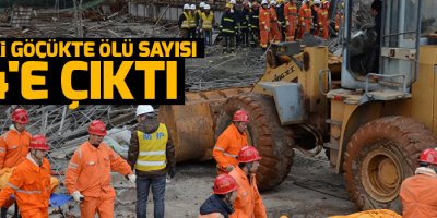 Çin'deki göçükte ölü sayısı 74'e çıktı