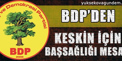 BDP'den Keskin için başsağlığı mesajı