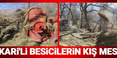 Hakkari'li besicilerin kış mesaisi!