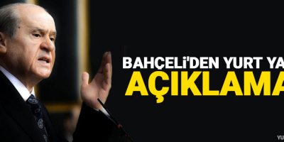 Bahçeli'den yurt yangını açıklaması