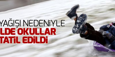 Kar yağışı nedeniyle 4 ilde okullar tatil edildi