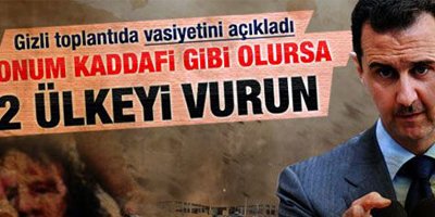 'Kaybedersem bu iki ülkeyi vurun'