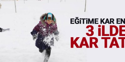 Eğitime kar engeli: 3 ilde kar tatili