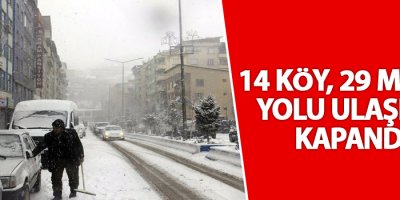 Hakkari'de 14 köy, 29 mezre yolu ulaşıma kapandı