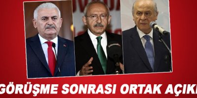 3'lü görüşme sonrası ortak açıklama