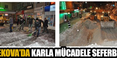 Yüksekova'da Karla Mücadele Seferberliği