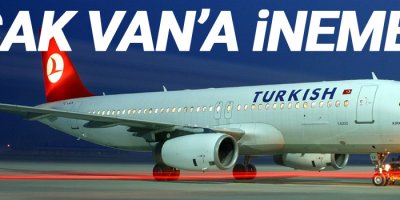 Uçak Van'a inemedi