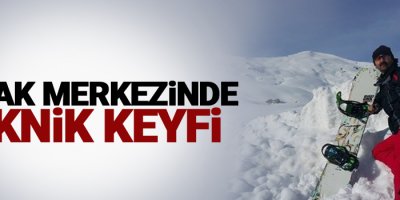 Kayak merkezinde piknik keyfi