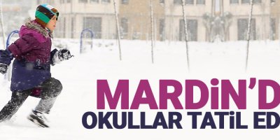 Mardin’de okullar tatil edildi