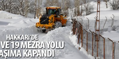 Hakkari’de 8 köy ve 19 mezra yolu ulaşıma kapandı