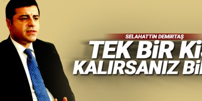 Demirtaş'tan Açıklama!