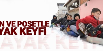 Bidon ve poşetle kayak keyfi!