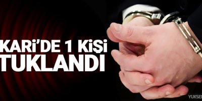 Hakkari'de 1 kişi tutuklandı!