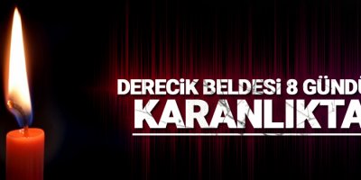 Derecik beldesi 8 gündür karanlıkta!
