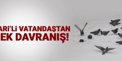 Hakkari’li vatandaştan örnek davranış!
