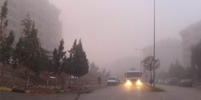 Kilis'te yoğun sis etkili oldu