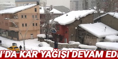 Ağrı’da kar yağışı devam ediyor