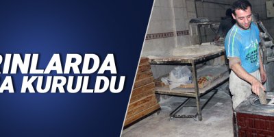 Fırınlarda soba kuruldu