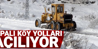 Kapalı köy yolları açılıyor
