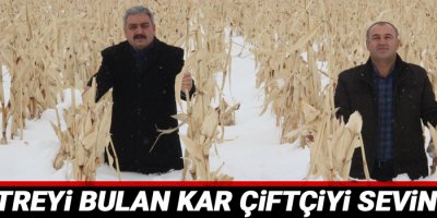 1 metreyi bulan kar çiftçiyi sevindirdi