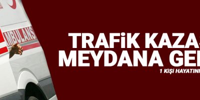 Trafik kazası: 1 ölü