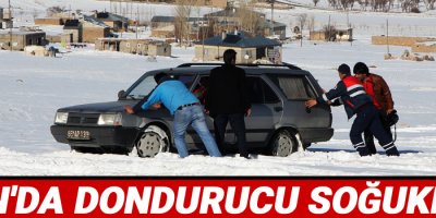 Van’da dondurucu soğuklar