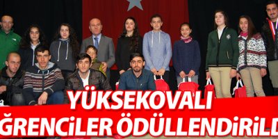 Yüksekovalı öğrenciler ödüllendirildi