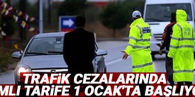 Trafik cezalarında zamlı tarife 1 Ocak'ta başlıyor