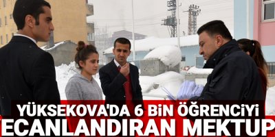 Yüksekova'da 6 bin öğrenciyi heyecanlandıran mektuplar
