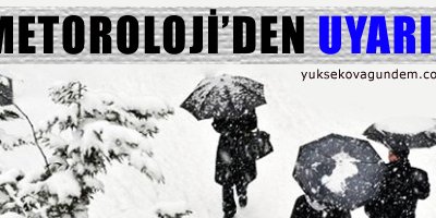 Meteorolojiden uyarı