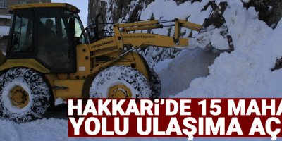 Hakkari’de 15 mahalle yolu ulaşıma açıldı