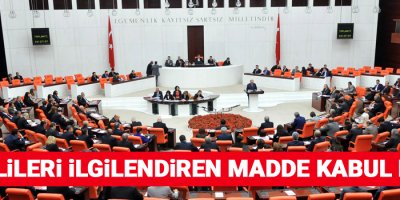 Emeklileri ilgilendiren madde kabul edildi
