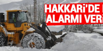 Hakkari’de kar alarmı verildi