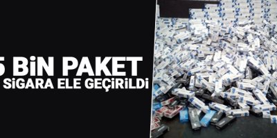 155 bin paket kaçak sigara ele geçirildi